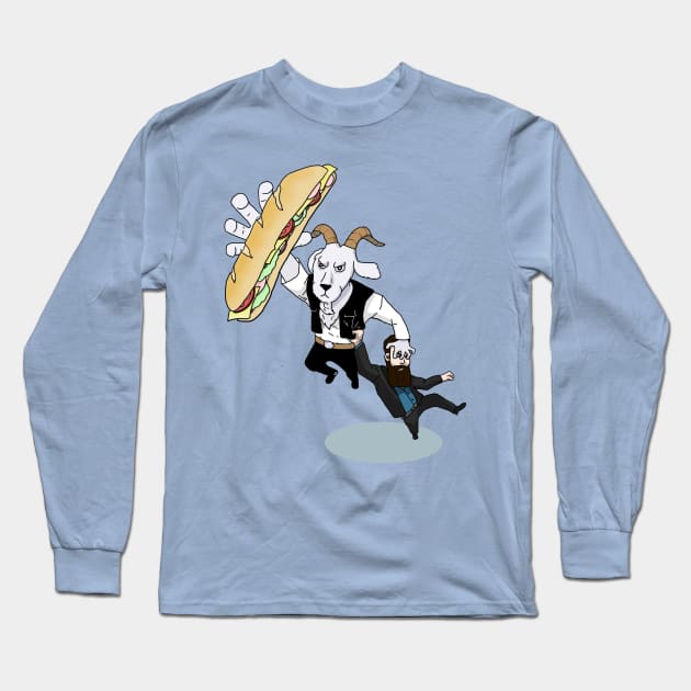 Grab that Big Sandwich Long Sleeve T-Shirt by crumblyBiscuit